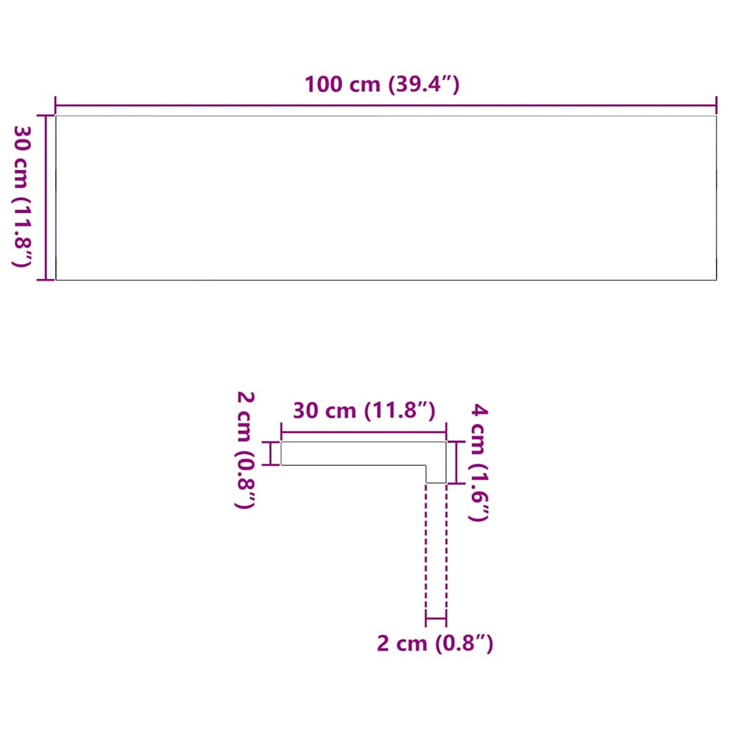 trappemåtter 8 stk lysebrun 100x30x2 cm massivt egetræ