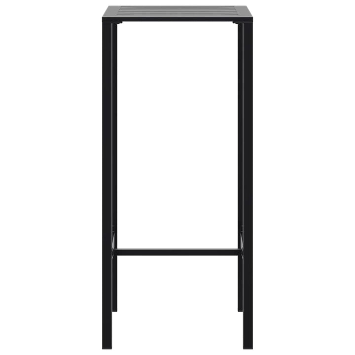 barsæt til haven 3 dele pulverlakeret stål sort