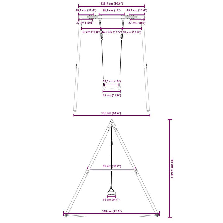 gyngestativ med gynge