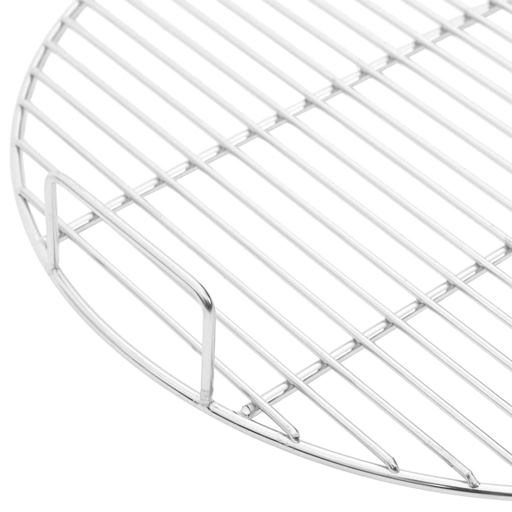 grillrist Ø54 cm med håndtag rund 304 rustfrit stål