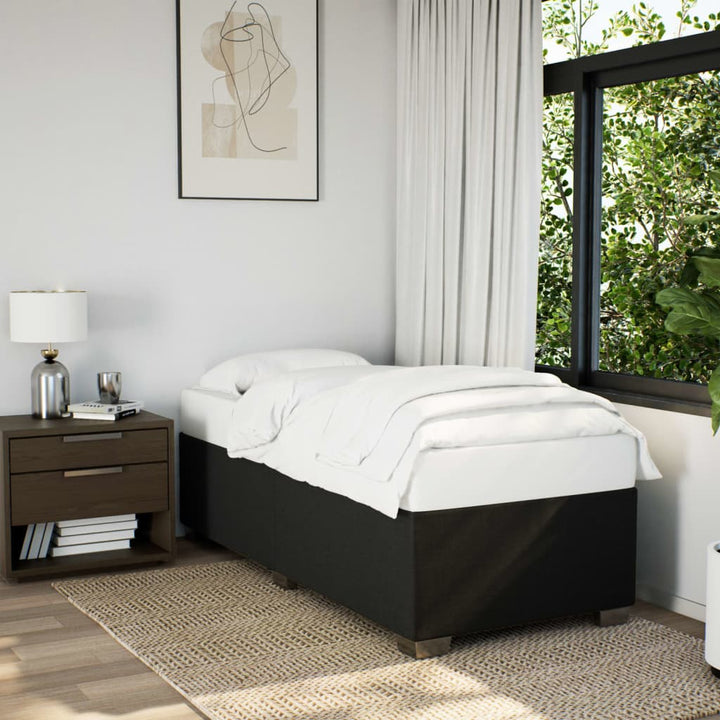 sengeramme uden madras 80x200 cm stof sort