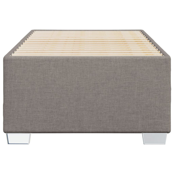 sengeramme uden madras 90x190 cm stof gråbrun