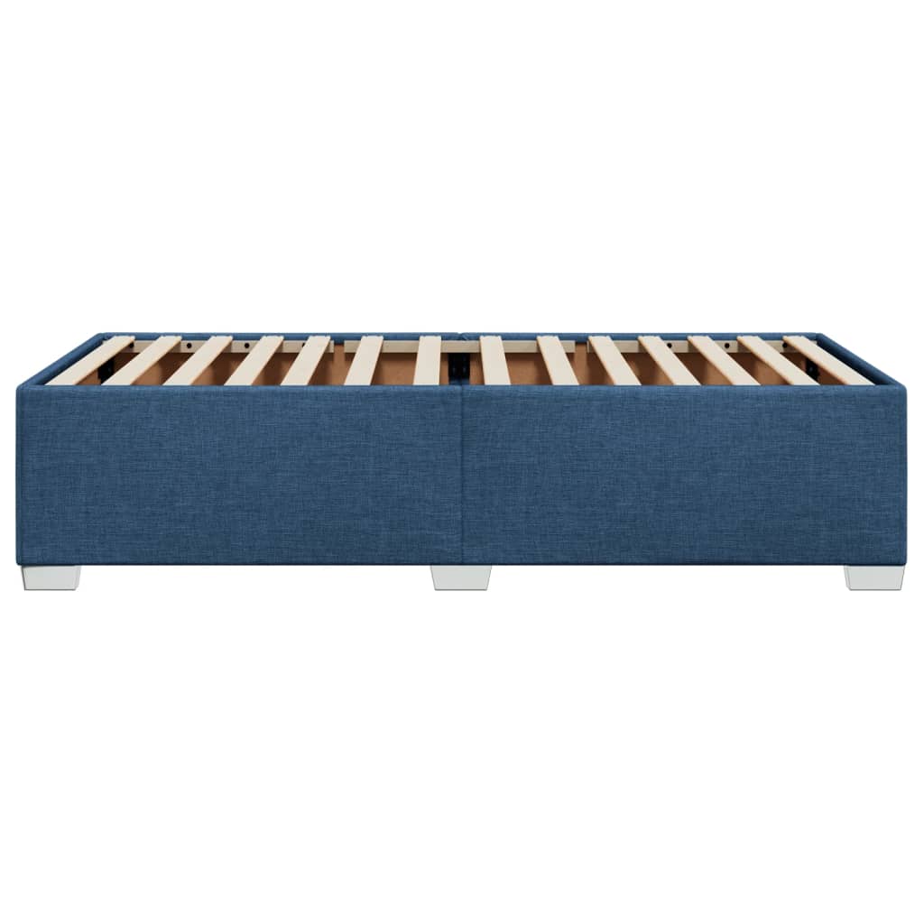 sengeramme uden madras 90x190 cm stof blå