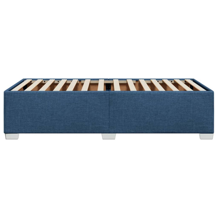 sengeramme uden madras 90x190 cm stof blå