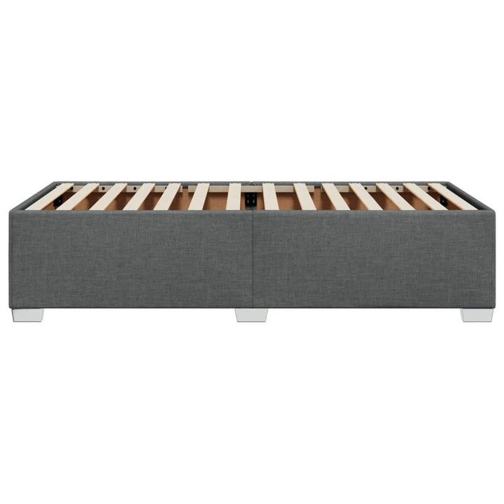 Sengeramme uden madras Mørkegrå 90x200 cm Stof