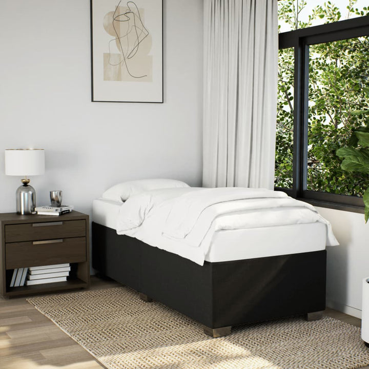 sengeramme uden madras 90x200 cm stof sort