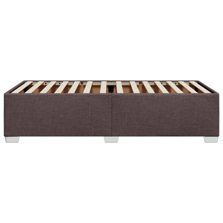 Sengeramme uden madras Mørkebrun 90x200 cm Stof