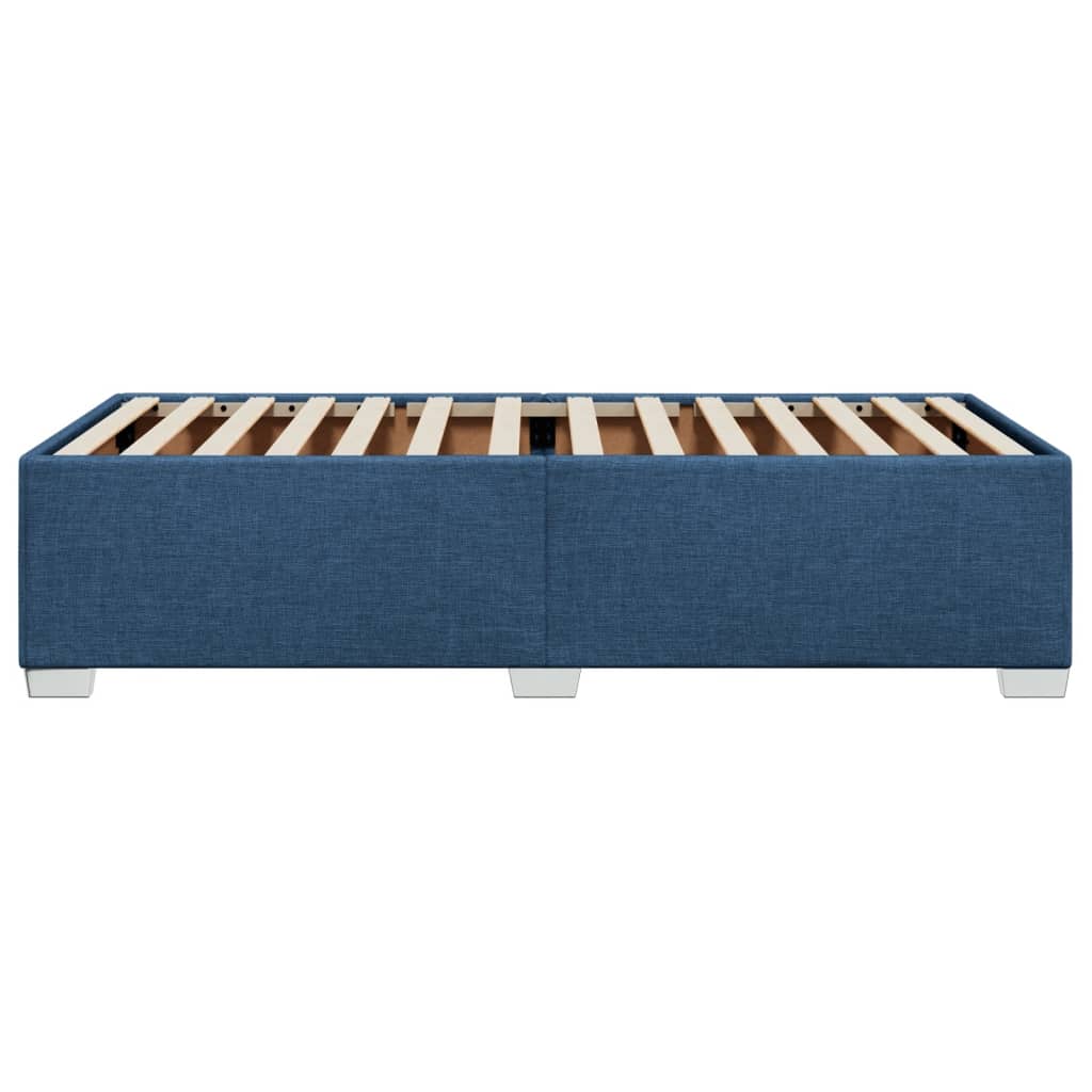 sengeramme uden madras 90x200 cm stof blå