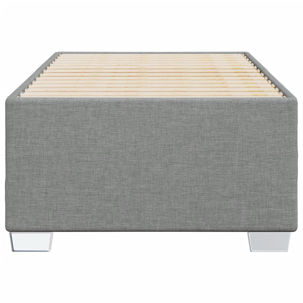 Sengeramme uden madras Lysegrå 100x200 cm Stof