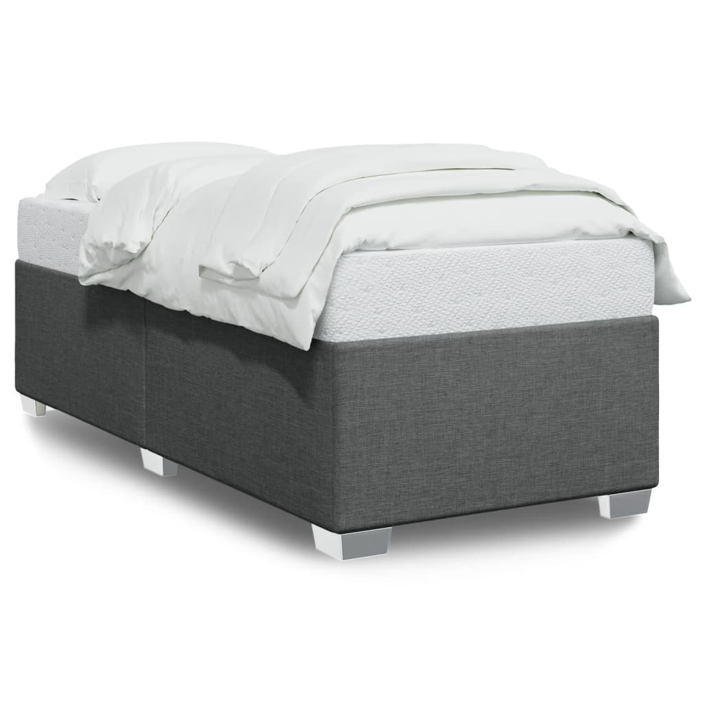 Sengeramme uden madras Mørkegrå 100x200 cm Stof
