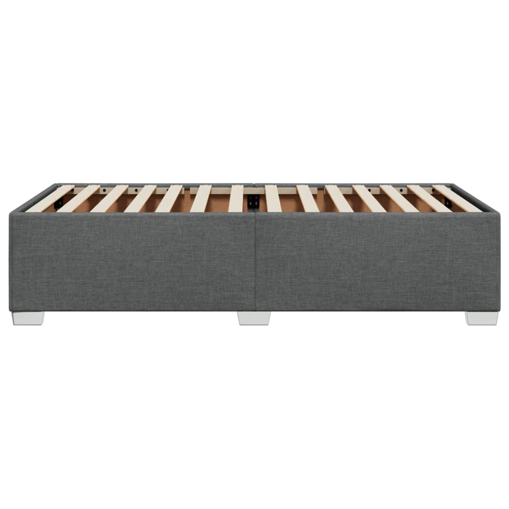 Sengeramme uden madras Mørkegrå 100x200 cm Stof