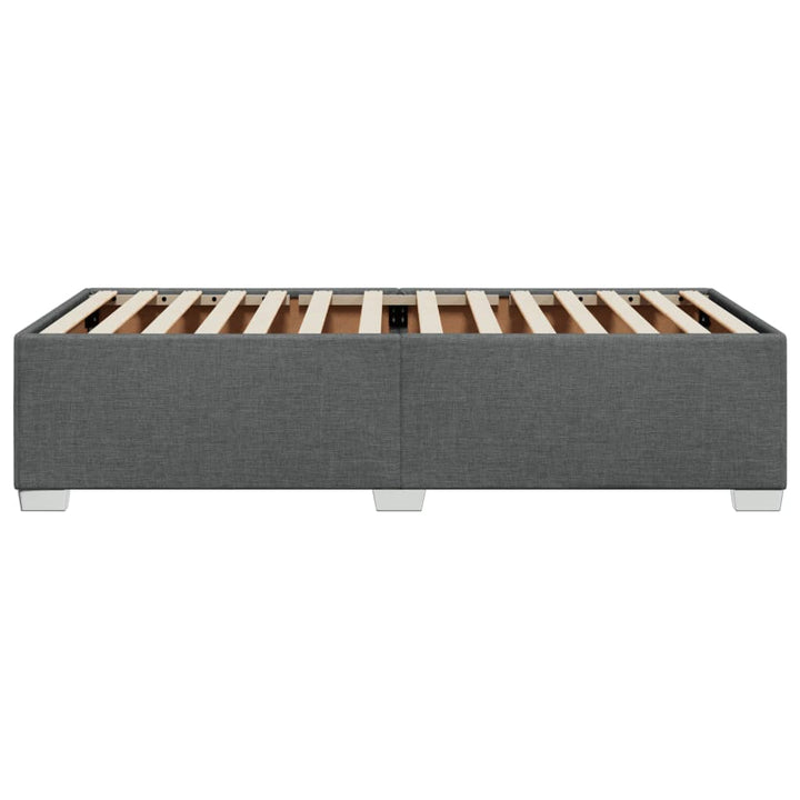 Sengeramme uden madras Mørkegrå 100x200 cm Stof