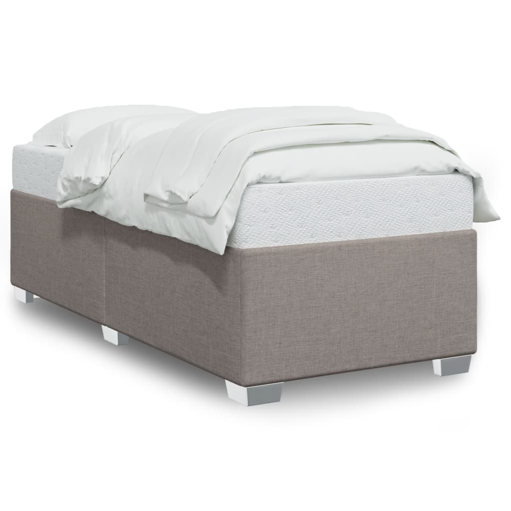 Sengeramme uden madras Taupe 100x200 cm Stof