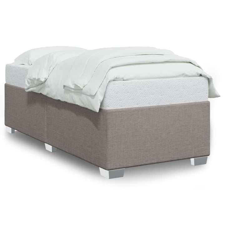 Sengeramme uden madras Taupe 100x200 cm Stof