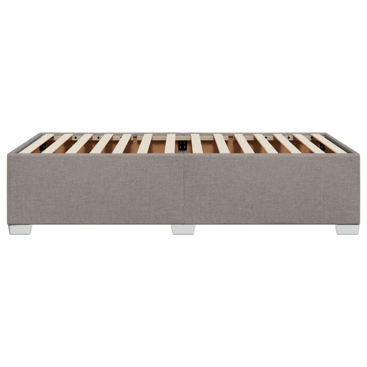 Sengeramme uden madras Taupe 100x200 cm Stof