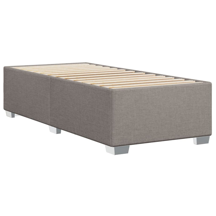 Sengeramme uden madras Taupe 100x200 cm Stof
