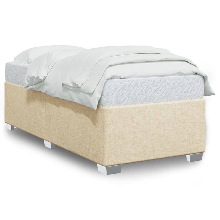 Sengeramme uden madras Creme 100x200 cm Stof