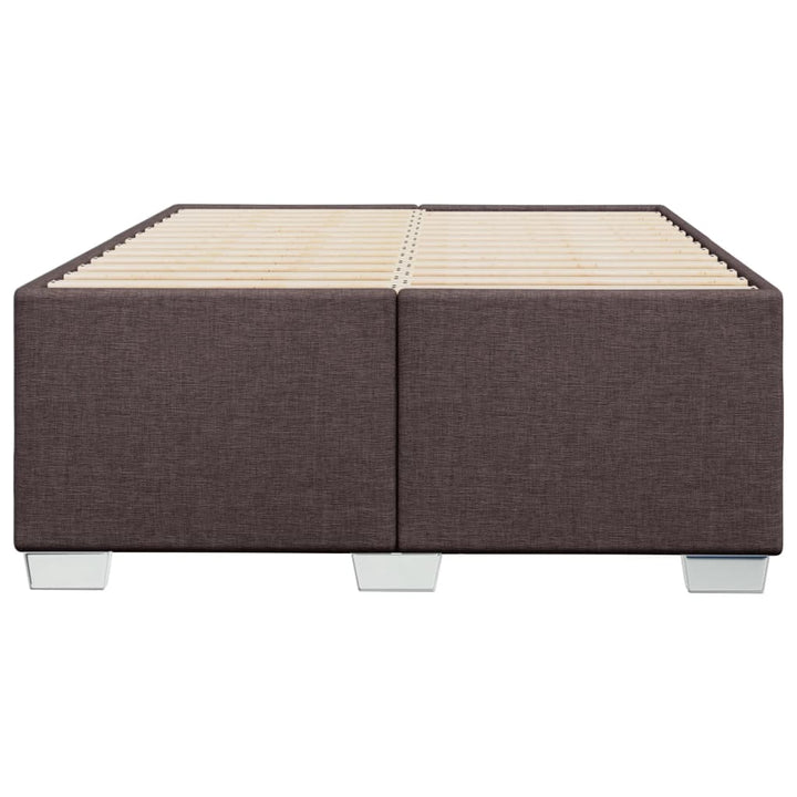 sengeramme uden madras 120x190 cm stof mørkebrun