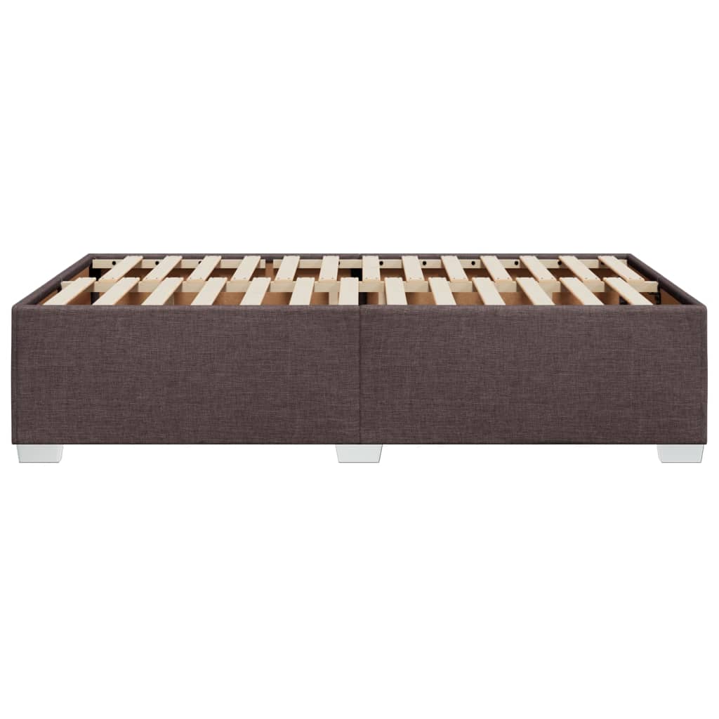 sengeramme uden madras 120x190 cm stof mørkebrun