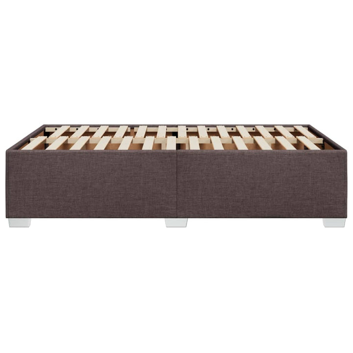 sengeramme uden madras 120x190 cm stof mørkebrun