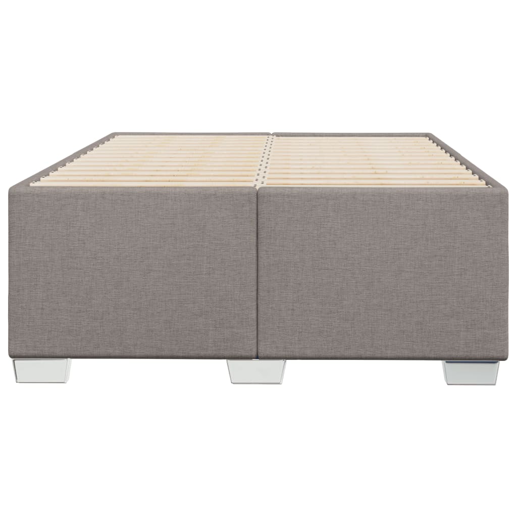 sengeramme uden madras 120x190 cm stof gråbrun