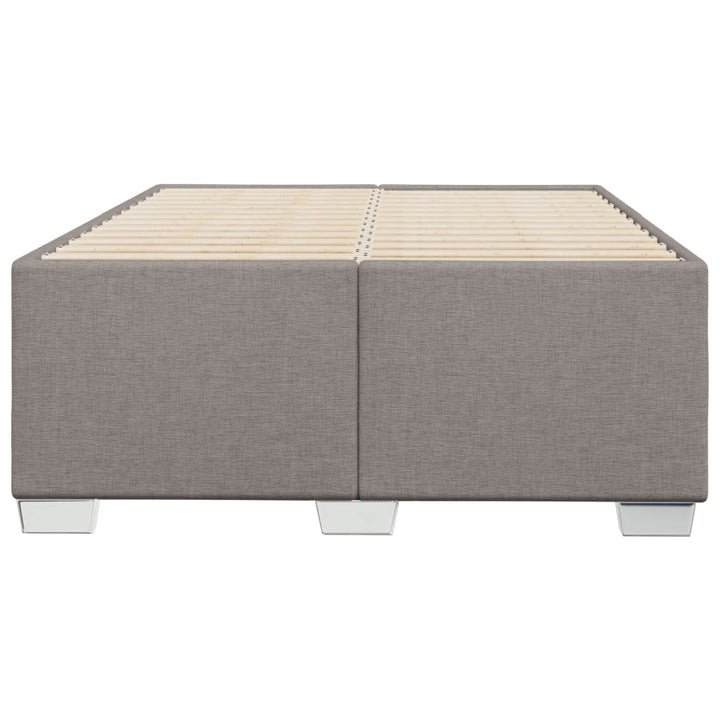 sengeramme uden madras 120x190 cm stof gråbrun