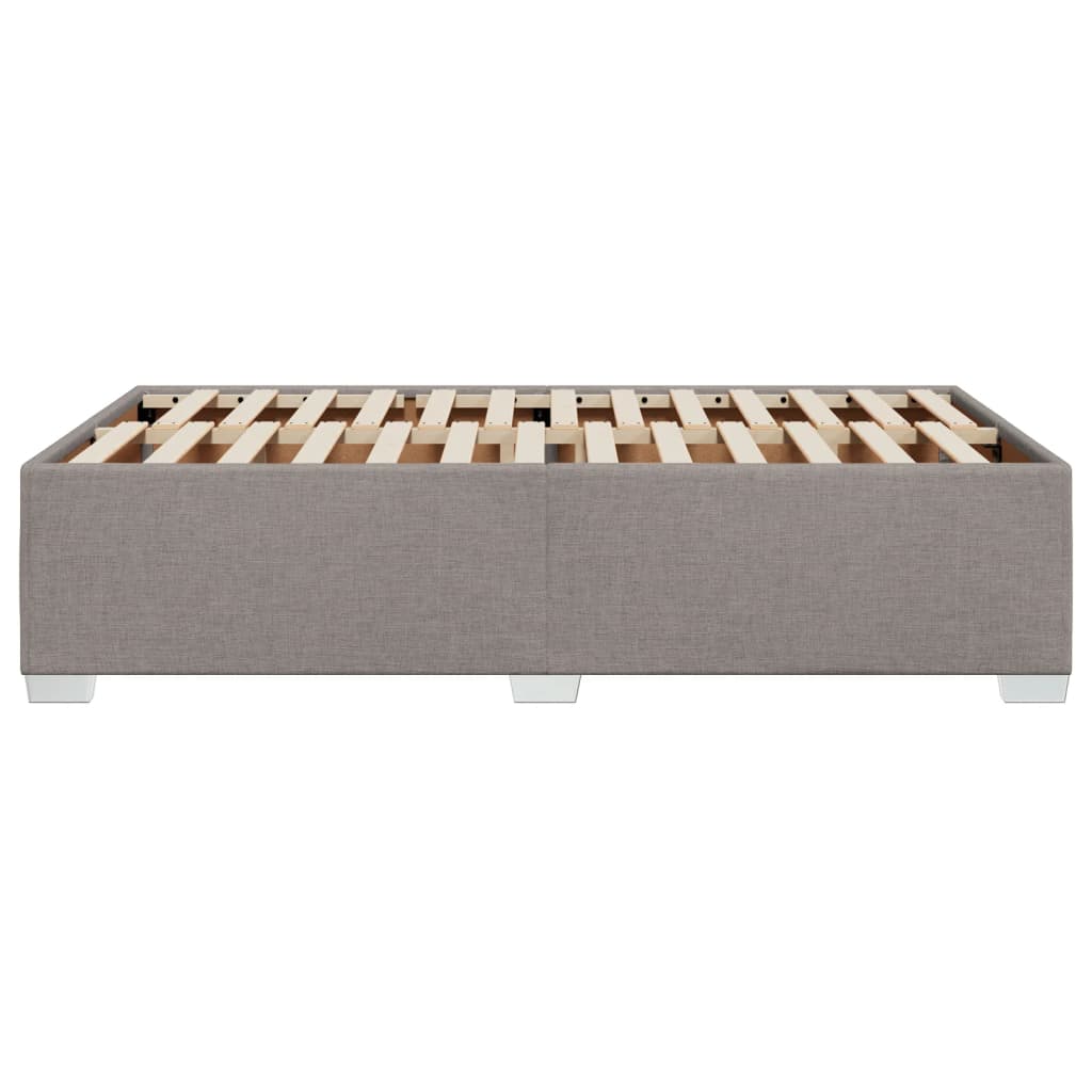 sengeramme uden madras 120x190 cm stof gråbrun