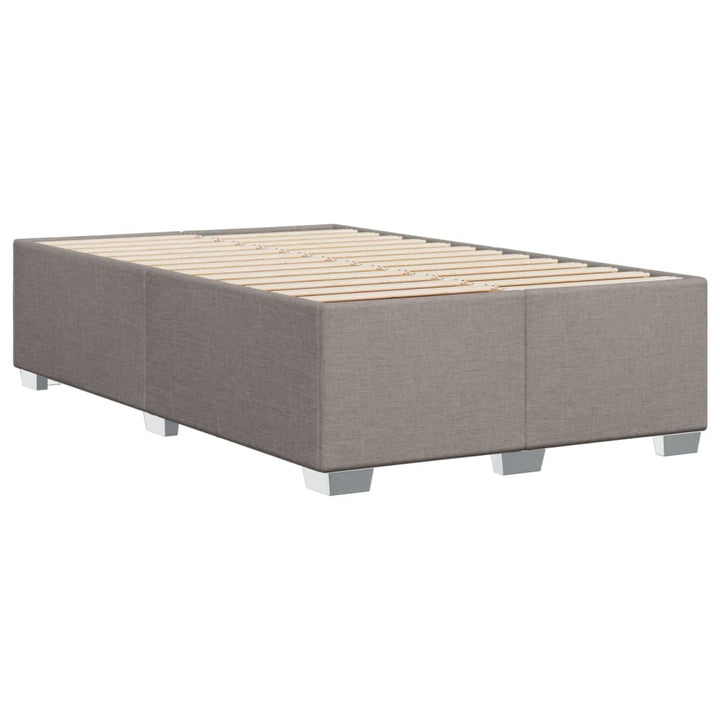 sengeramme uden madras 120x190 cm stof gråbrun