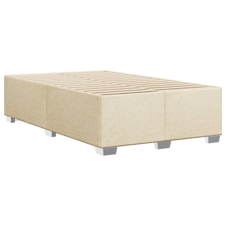sengeramme uden madras 120x190 cm stof cremefarvet