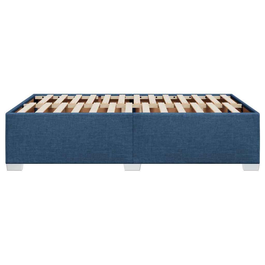 sengeramme uden madras 120x190 cm stof blå