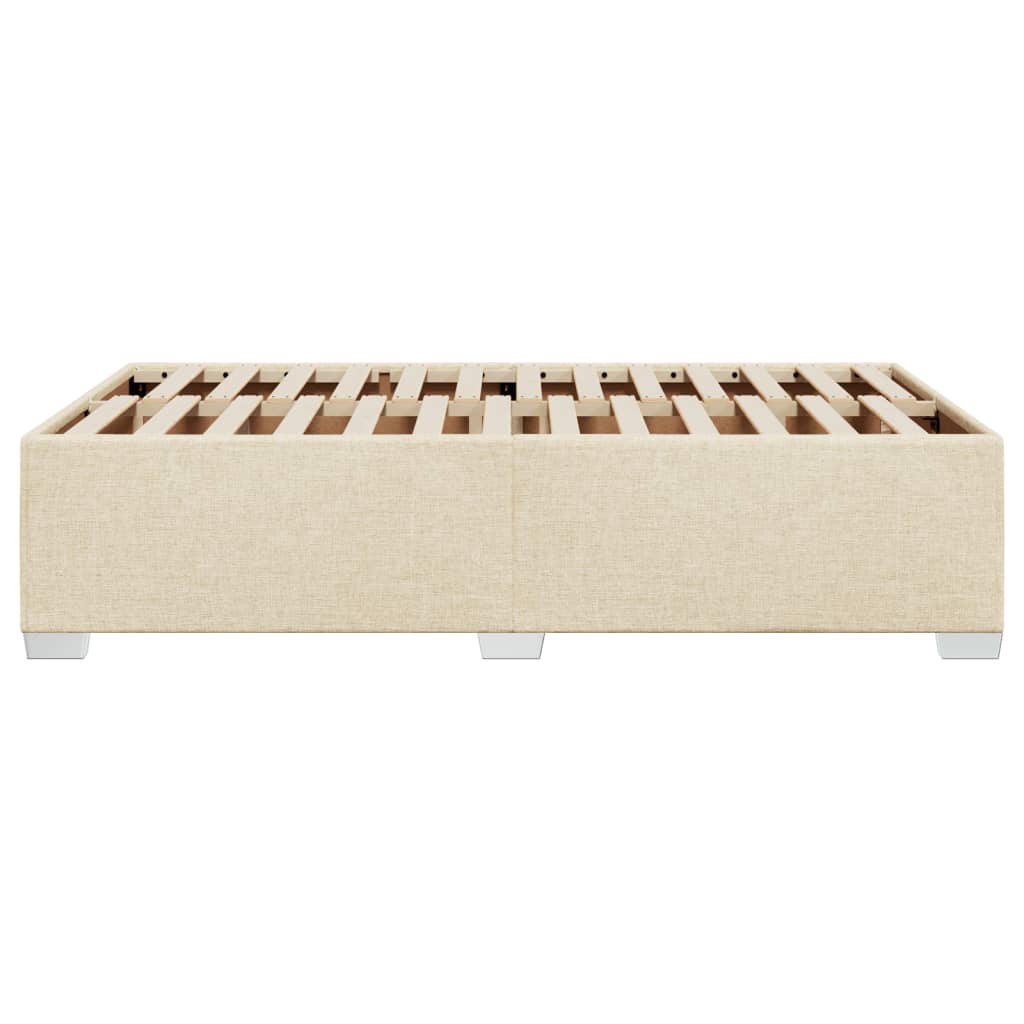 Sengeramme uden madras Creme 120x200 cm Stof