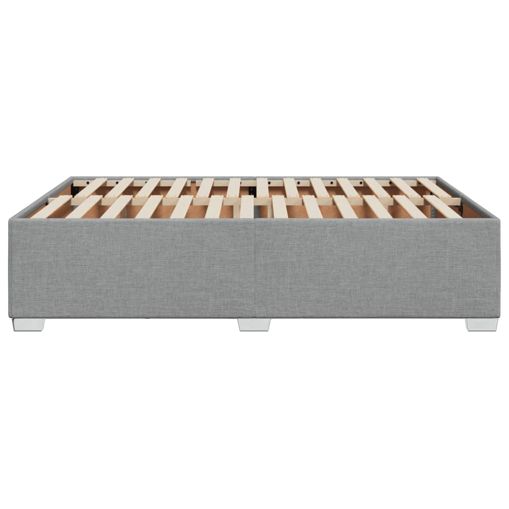 sengeramme uden madras 140x190 cm stof lysegrå