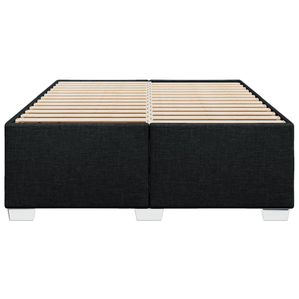 sengeramme uden madras 140x190 cm stof sort