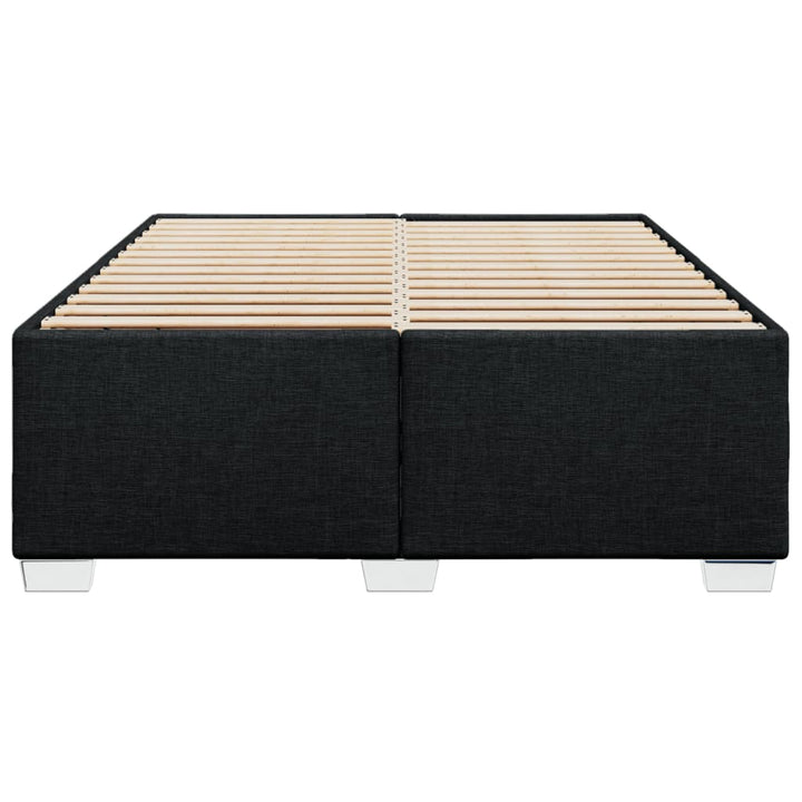 sengeramme uden madras 140x190 cm stof sort
