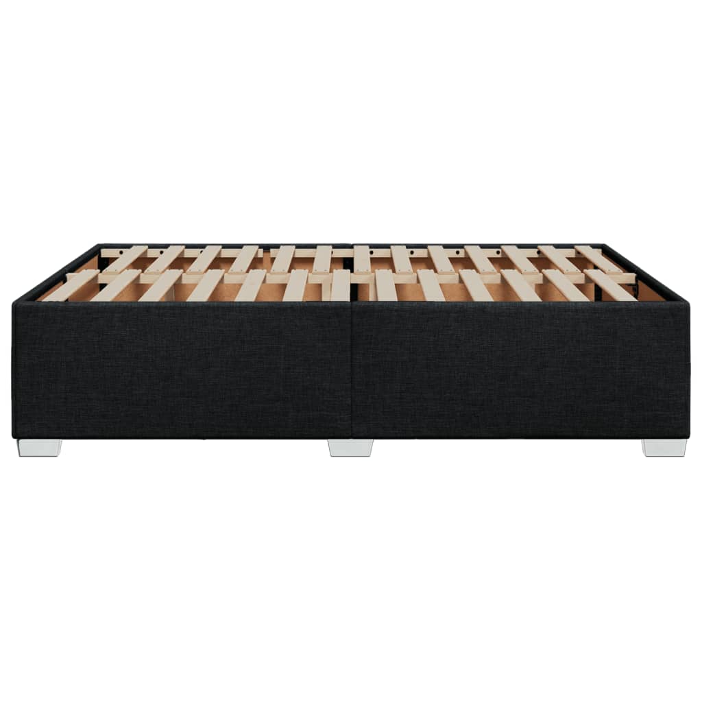 sengeramme uden madras 140x190 cm stof sort