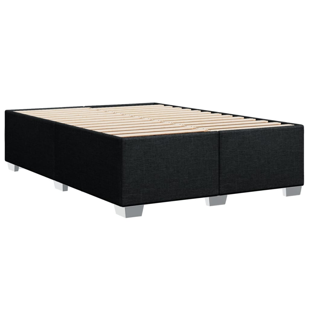 sengeramme uden madras 140x190 cm stof sort