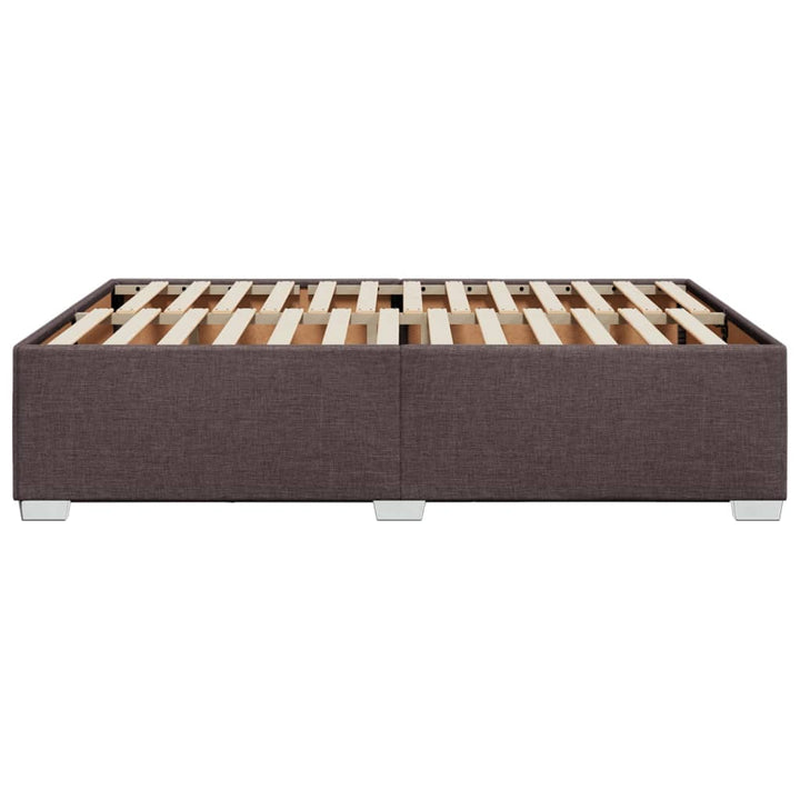 sengeramme uden madras 140x190 cm stof mørkebrun