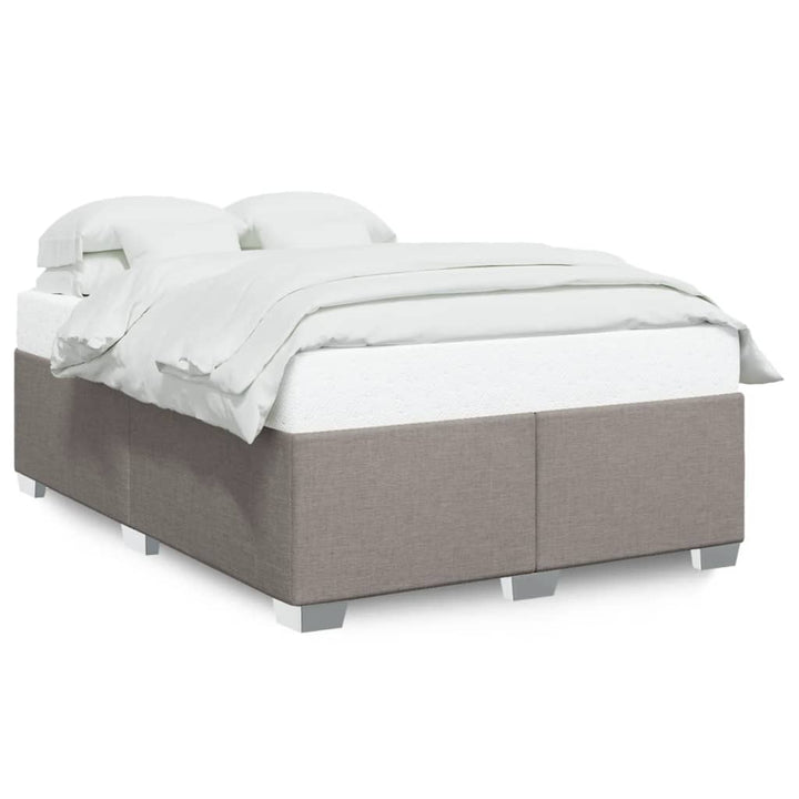 sengeramme uden madras 140x190 cm stof gråbrun