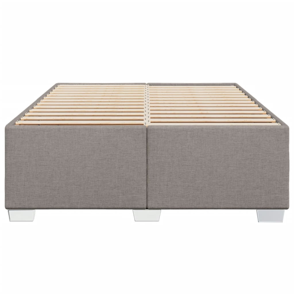sengeramme uden madras 140x190 cm stof gråbrun