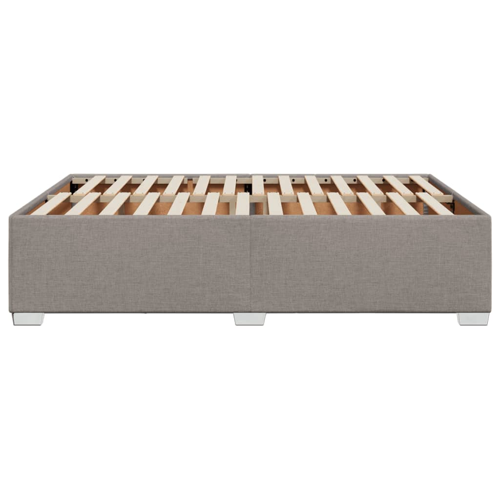 sengeramme uden madras 140x190 cm stof gråbrun