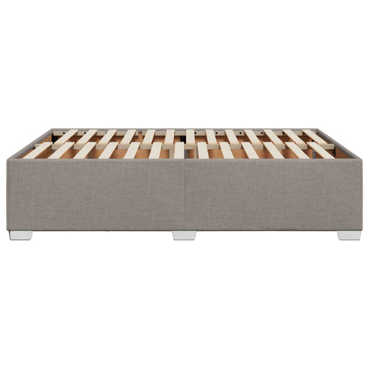 sengeramme uden madras 140x190 cm stof gråbrun