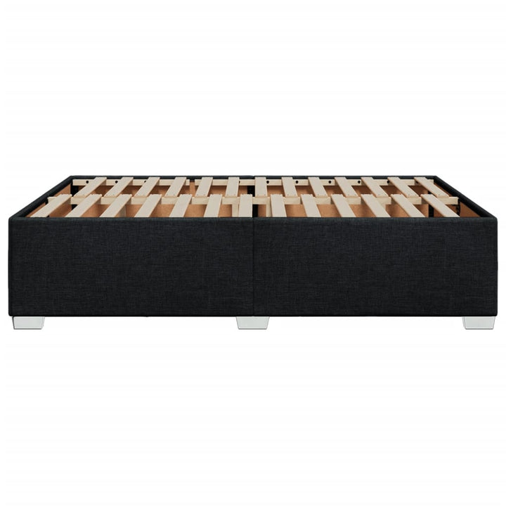 sengeramme uden madras 160x200 cm stof sort
