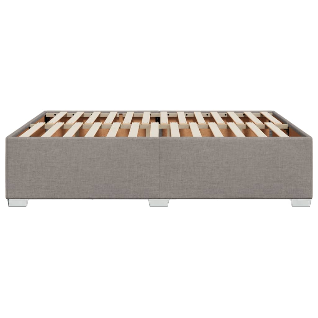 sengeramme uden madras 160x200 cm stof gråbrun