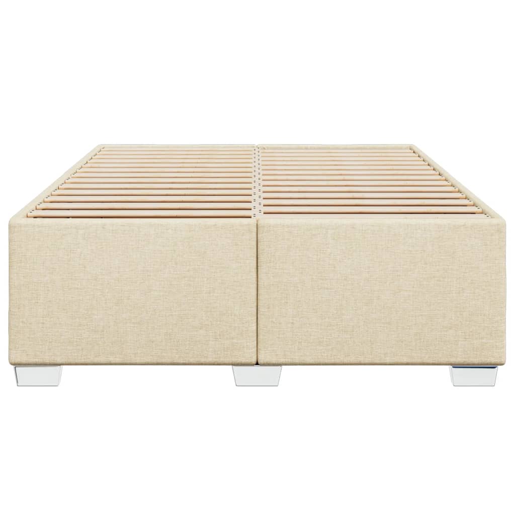 sengeramme uden madras 160x200 cm stof cremefarvet