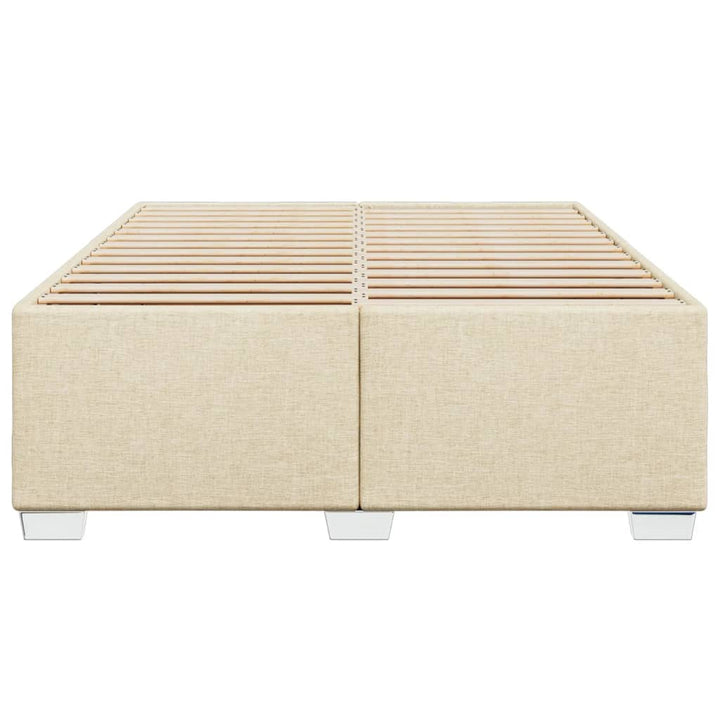 sengeramme uden madras 160x200 cm stof cremefarvet