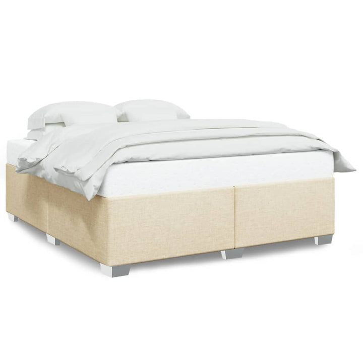 sengeramme uden madras 180x200 cm stof cremefarvet