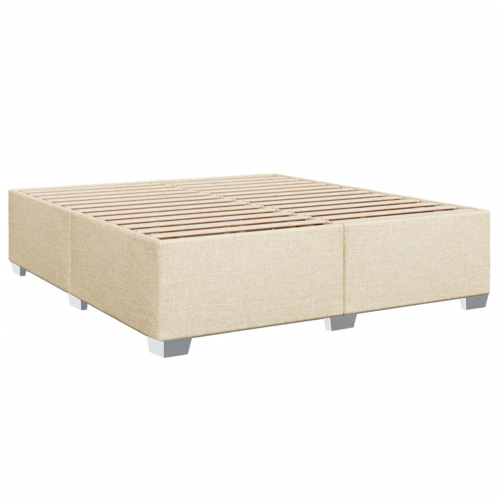 sengeramme uden madras 180x200 cm stof cremefarvet