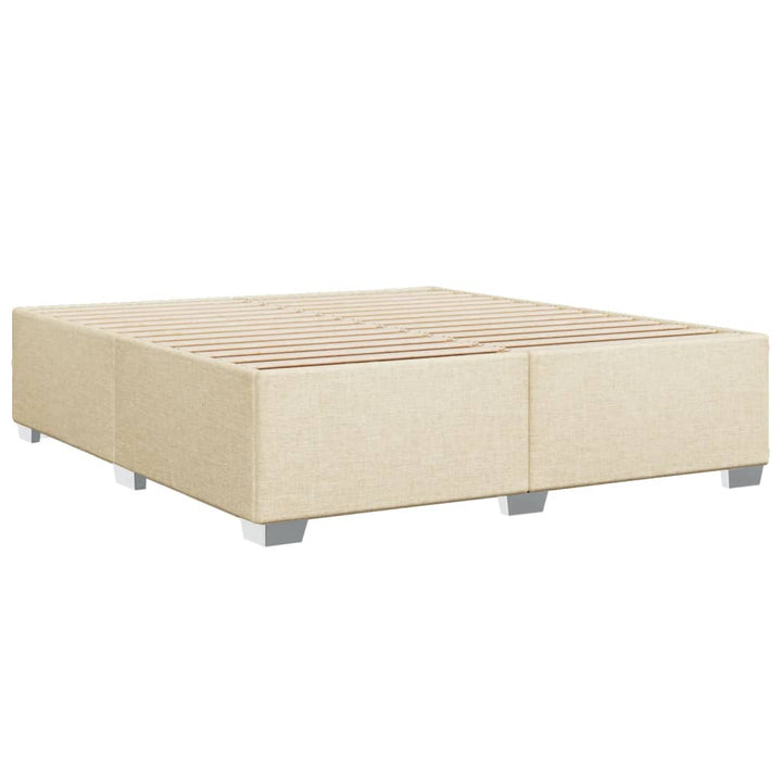 sengeramme uden madras 180x200 cm stof cremefarvet