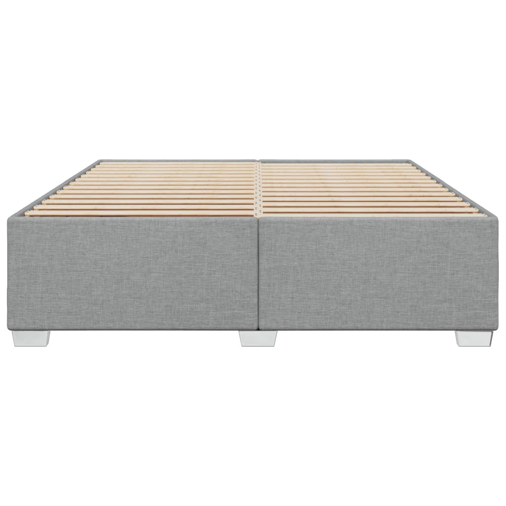 sengeramme uden madras 200x200 cm stof lysegrå