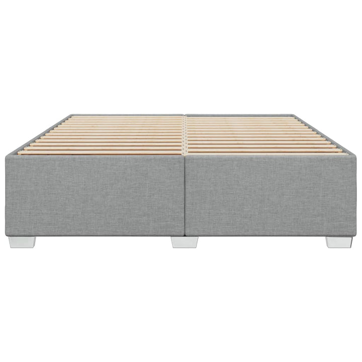 sengeramme uden madras 200x200 cm stof lysegrå